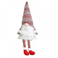 Topper božićnog drva Švedska Tomte Gnome Santa Ornament Plish skandinavijski božićni viseći ukras sa