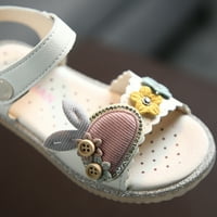 Binmer Toddler cipele za bebe djevojke princeze mekani crtani crtani filmovi zeko ljetne sandale