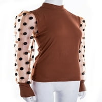 Ženska puflover puffeina pulover duks labava jumper rebrasta majica