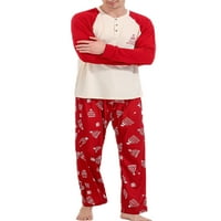 Capreze noćna odjeća za podudaranje porodice pidžama set mamy tata dijete xmas pjs crew vrat pj setovi