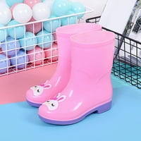 DMQupv Girls Boots Veličina Cartoon Mid Tube Kišne čizme Modne otvorene male kišne čizme Toddler Cipele