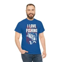 Smiješno volim piti pivo dok ja sam ribolov ribarski majica
