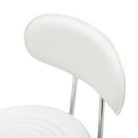 Elegantni izbor okrugli oblik podesiva salon salon sa leđima i linijama bijela