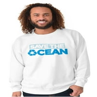 Spremi ocean Earth Day klimatskim promjenama Dukserica za muškarce ili žene Brisco marke M