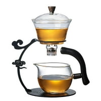Tea set sa od nehrđajućeg čelika infusiranog poluprostoranog stakla za