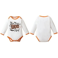 Baby Halloween Romper, BodySuits Dugim rukavima za dugi rukav za dječačku djevojku Malicu 0- mjeseci