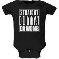 Ravno izdanje da Womb Funny Crno meka beba jedan - 9- meseci