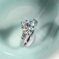 Nakit poklona ljubavi vjenčani angažman srebrni prsten za prstenje Veličina Veleprodaja romantičnih