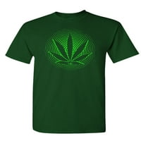 List zadivljen ganja marihuana korov dim - pamučna majica unise