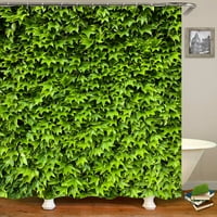 Raznolikost raznih zelenih biljnih travnjaka za travnjak 3D ispis tušske zavjese poliesterski vodootporni