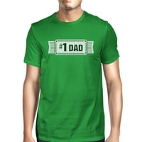 Tata muški zeleni smiješni očevi grafička majica jedinstveni dad pokloni