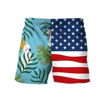 Umitay Workhout Shorts Muns Muška modna dana Neovisnost Tiskana Havajska plaža Fit Sport Casual Hotsa