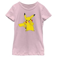 Djevojka Pokemon Pikachu Happy Dance Graphic Tee Light Pink Mal