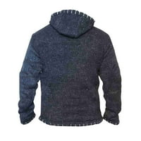 Yueulianxi MENS jesen i zima labav mladost modni casual sportovi blokiranje boje pletenja pulover duksev vrh