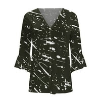 Meichang ljetni kardigan za žene Grace gumb V izrez odjeća Modni zvonički rukavi kimono casual print