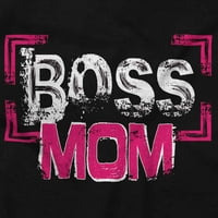 Boss mama smiješna slatka majki Dan Žene dugih rukava majica Brisco brendovi m