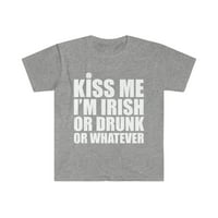 Poljubi me ja sam irska majica u unise S-3xl Saint St Patrickov dan