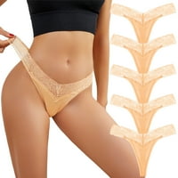 Donje rublje Žene Tummy Controlpants Bikini Solid Gatchs Psickers Božićni poklon čipka za gaćice za