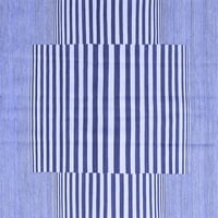 Ahgly Company Zatvoreni kvadrat Sažetak Plava prostirke savremene površine, 3 'kvadrat