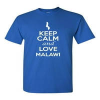 Budite mirni i volite Malavi Zemlja Patriotska majica za odrasle The Tee