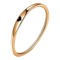 Yubnlvae prsten jednostavan temperament Srebrni prsten ženska modna ličnost prstena za prsten za ručno