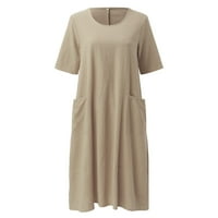 Žene plus veličine Ispiši svakodnevne casual kratkih rukava Vintage Bohemian V izrez Maxi haljina