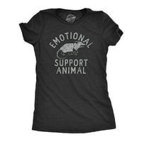 Ženska emocionalna podrška životinjska majica Funny Meansum šala za dame - l Womens Grafičke teže