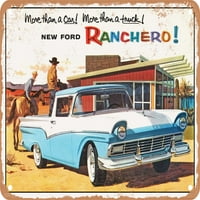Metalni znak - Ranchero Vintage ad - Vintage Rusty Look