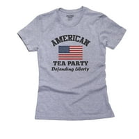 Američka čajna stranka Odbrana liberty Poltiijska ženska majica za žensku sivu majicu