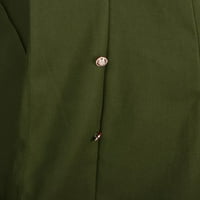 Symoid Womens Hindlewwonewoke i jakne - Ležerne prilike dugih rukava Labavi kapuljač bez kapuljača Vojska