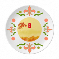 Jesen započinje dvadeset četiri solarna termina cvjetna keramika ploče tange za večeru