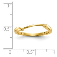 14k žuto zlatno prsten za vjenčanje