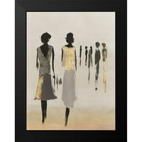 Lily k crni moderni uokvireni muzej umjetnički ispis pod nazivom - Modne dame I