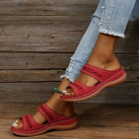 TOQOT papuče za žene - ravni krug nožni prsti protiv klizanja sa sandale za brzo sušenje Žene Ljeto