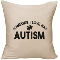 Neko koga volim ima podizanje svijesti o autizmu zagonetku za slagali dekorativni bacanje jastuk od
