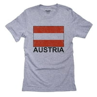 Austrija zastava - posebna vintage izdanje muške sive majice