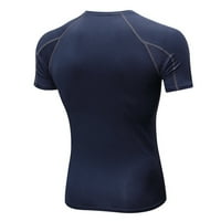 Majice za vježbanje za muškarce Brze suho vlage Wicking T-majice Raglan trčanje Sportski strije Dugi