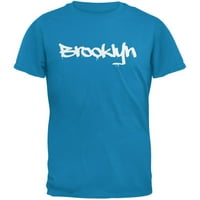 New York City Brooklyn Graffiti Sapphire Plava odrasla majica - Medium