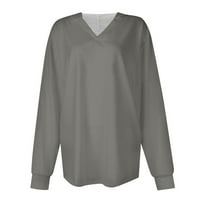 Ženski kauzalni zip pulover dugih rukava ovratnik dukserice gradijent ispisa Activewear jakna za trčanje