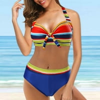 Leey-World Ženski kupaći kupaći kupaći kostimi Rock Solid Afrodite Tummy Control Halter Top One kupaći