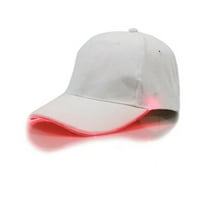 Dyfzdhu LED osvetljen šešir Sjajni klupski partijski bejzbol -Hop podesiva sportska kapa