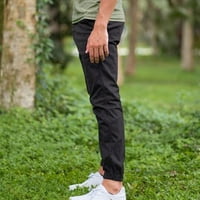 Muški Chino Joggers Pant Slim Fit Ležerne pantalone s elastičnim pojasom i zatvaračem za crtanje, isteknite