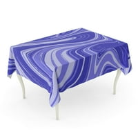 Arhitektura Sažetak Plava mramorna tekućina Prekrasna keramička kreativna detalja Stolcloth stolni stol poklopac za kućnu zabavu Decor