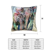 Mama slona umjetnička bacanja jastuk za bacanje kućnih dekora ugodne prekrivače jastuka za krevet na kauč na razvlačenje