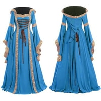 Homenesgenics ženske haljine plus veličine 3xl renesansne haljine Srednjovjekovni kostim ženski festivalski