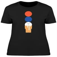 Cool sladoled cone slatka doodle majica za žene --Image by shutterstock, ženska srednja sredstva