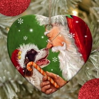 Solacol Božićni ukrasi ukrasi za božićne ukrase božićni drveni popis pasa vijenca ukras za božićne ukrase