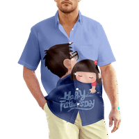 Muška majica Očev dan Modni dizajn kratkih rukava Art Print With Hhirts za prijatelje za poklon za frke