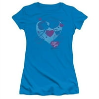 TREVCO LUCY-CARTION KISS SHORTLEWE JUNIOR SIGE TEE- TURQUOIS - 2x
