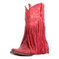 Lane Western Boots Womens Cowboy Dreamer Neispravno crveno žito JG0004E